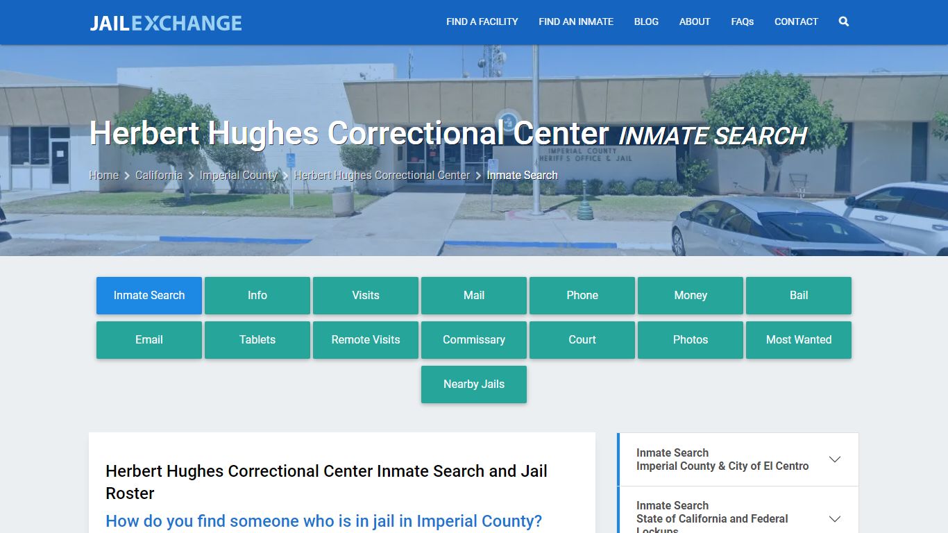 Herbert Hughes Correctional Center Inmate Search - Jail Exchange